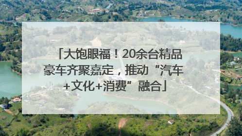 大饱眼福！20余台精品豪车齐聚嘉定，推动“汽车+文化+消费”融合