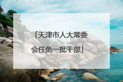 天津市人大常委会任免一批干部