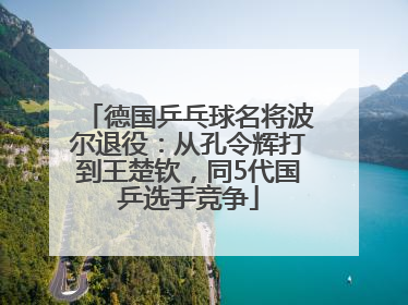 德国乒乓球名将波尔退役：从孔令辉打到王楚钦，同5代国乒选手竞争