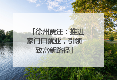 徐州贾汪：推进家门口就业，引领致富新路径