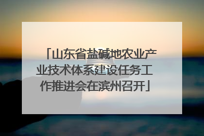 山东省盐碱地农业产业技术体系建设任务工作推进会在滨州召开