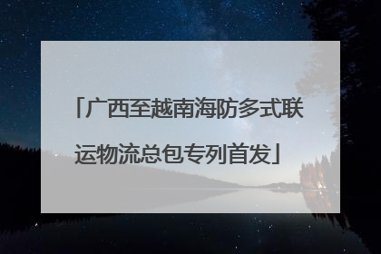 广西至越南海防多式联运物流总包专列首发