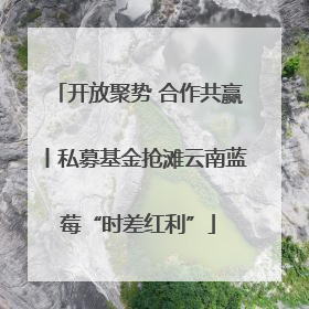 开放聚势 合作共赢丨私募基金抢滩云南蓝莓“时差红利”