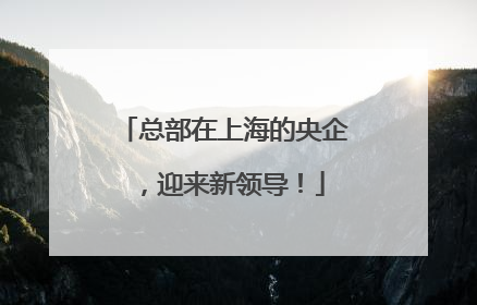 总部在上海的央企，迎来新领导！