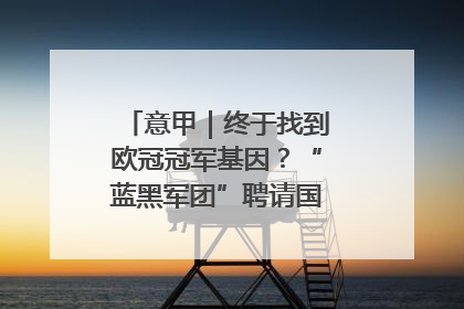 意甲|终于找到欧冠冠军基因?“蓝黑军团”聘请国米名宿齐沃执教