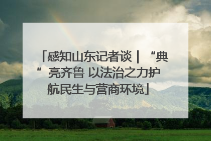 感知山东记者谈｜“典”亮齐鲁 以法治之力护航民生与营商环境