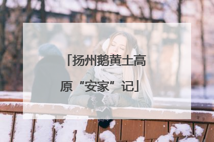 扬州鹅黄土高原“安家”记