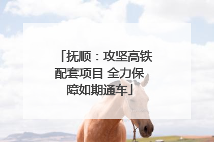 抚顺：攻坚高铁配套项目 全力保障如期通车