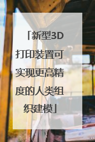 新型3D打印装置可实现更高精度的人类组织建模