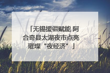 无锡援疆赋能 阿合奇县太湖夜市点亮璀璨“夜经济”