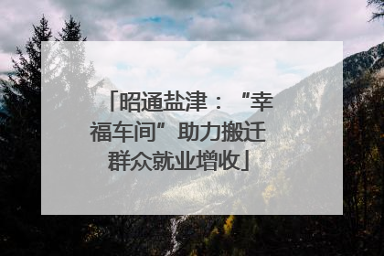 昭通盐津：“幸福车间”助力搬迁群众就业增收