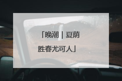 晚潮｜夏荫胜春尤可人