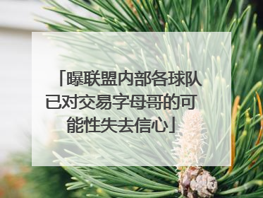 曝联盟内部各球队已对交易字母哥的可能性失去信心