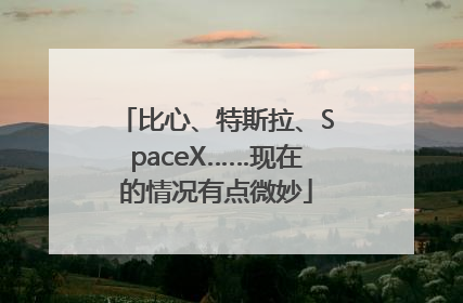 比心、特斯拉、SpaceX……现在的情况有点微妙