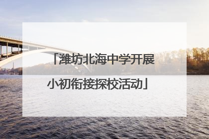 潍坊北海中学开展小初衔接探校活动