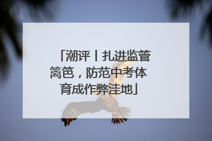 潮评丨扎进监管篱笆，防范中考体育成作弊洼地