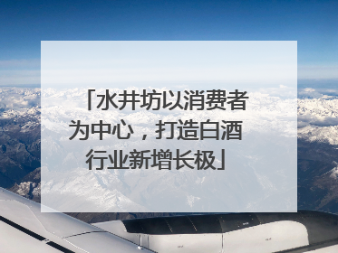 水井坊以消费者为中心，打造白酒行业新增长极