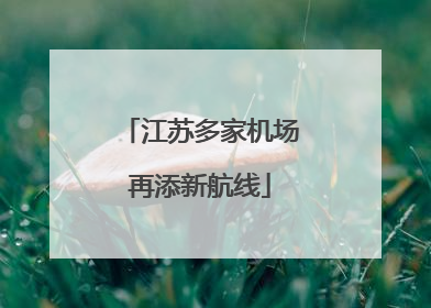 江苏多家机场再添新航线