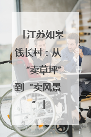 江苏如皋钱长村：从“卖草坪”到“卖风景”