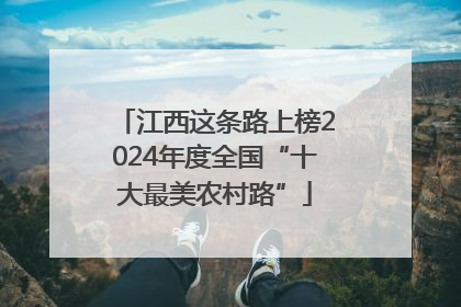 江西这条路上榜2024年度全国“十大最美农村路”