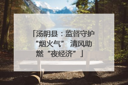 汤阴县：监督守护“烟火气” 清风助燃“夜经济”