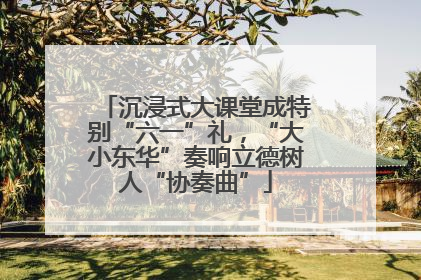 沉浸式大课堂成特别“六一”礼，“大小东华”奏响立德树人“协奏曲”