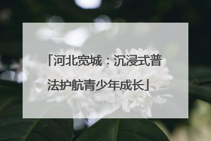 河北宽城：沉浸式普法护航青少年成长