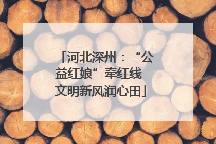 河北深州：“公益红娘”牵红线 文明新风润心田