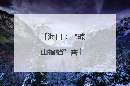 海口：“琼山福稻”香