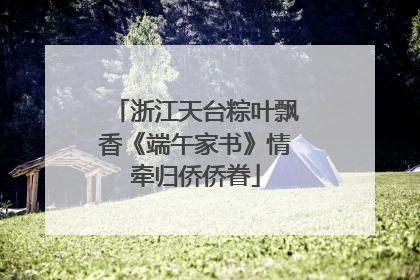 浙江天台粽叶飘香《端午家书》情牵归侨侨眷