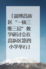 淄博高新区“一核三维三层”教学研讨会在高新区第四小学举行