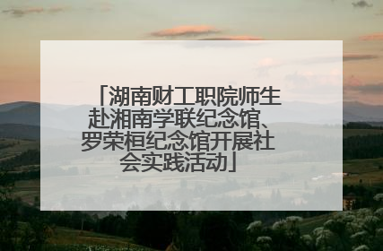 湖南财工职院师生赴湘南学联纪念馆、罗荣桓纪念馆开展社会实践活动