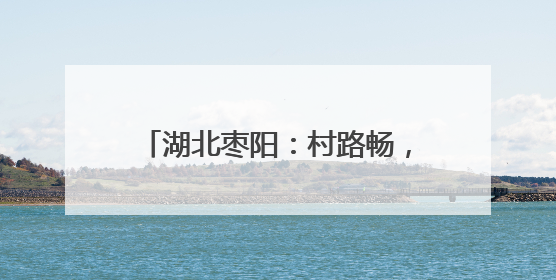 湖北枣阳：村路畅，皇桃俏，村民乐……