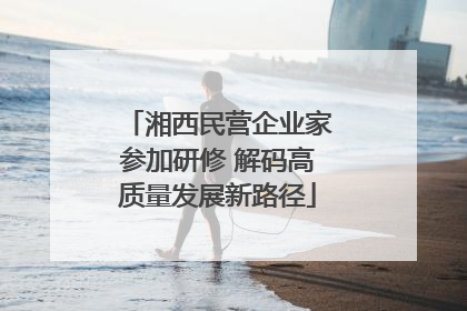 湘西民营企业家参加研修 解码高质量发展新路径