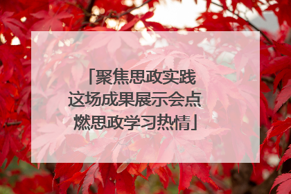 聚焦思政实践 这场成果展示会点燃思政学习热情