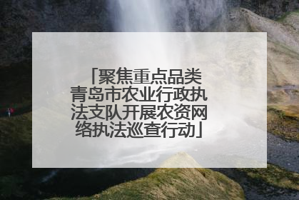 聚焦重点品类 青岛市农业行政执法支队开展农资网络执法巡查行动