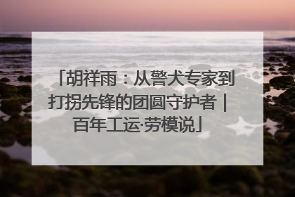 胡祥雨：从警犬专家到打拐先锋的团圆守护者｜百年工运·劳模说