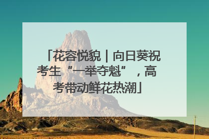 花容悦貌｜向日葵祝考生“一举夺魁”，高考带动鲜花热潮
