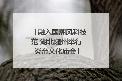 融入国潮风科技范 湖北随州举行炎帝文化庙会