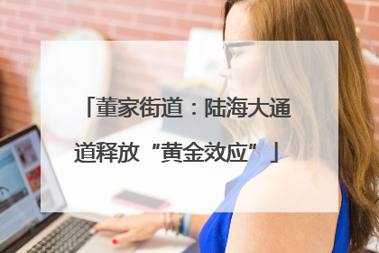 董家街道：陆海大通道释放“黄金效应”