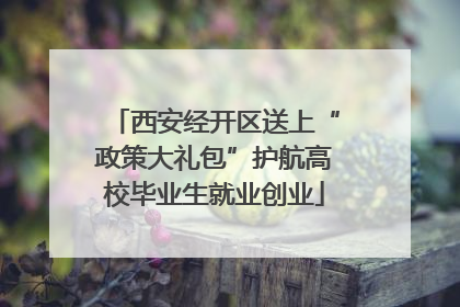 西安经开区送上“政策大礼包”护航高校毕业生就业创业