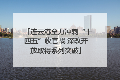 连云港全力冲刺“十四五”收官战 深改开放取得系列突破