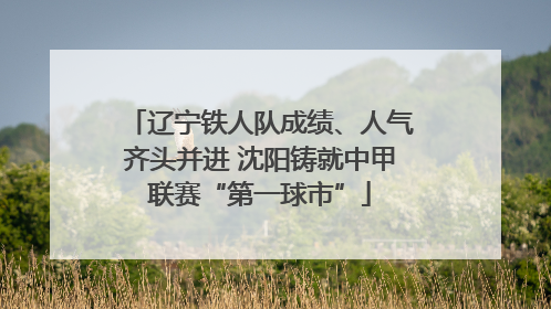 辽宁铁人队成绩、人气齐头并进 沈阳铸就中甲联赛“第一球市”
