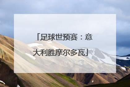 足球世预赛：意大利胜摩尔多瓦