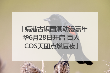 靖港古镇国潮动漫嘉年华6月28日开启 百人COS天团点燃夏夜