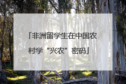 非洲留学生在中国农村学“兴农”密码