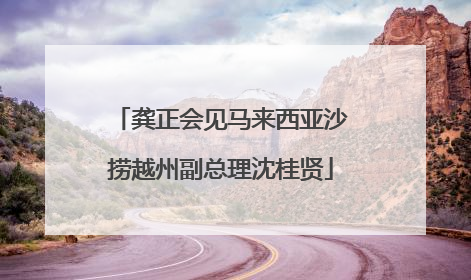龚正会见马来西亚沙捞越州副总理沈桂贤