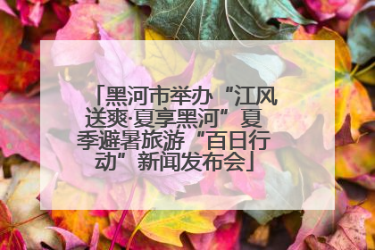 黑河市举办“江风送爽·夏享黑河”夏季避暑旅游“百日行动”新闻发布会