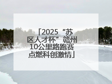 2025“苏区人才杯”赣州10公里路跑赛点燃科创激情