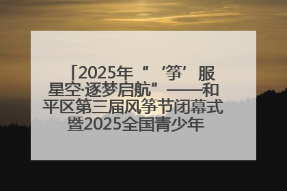 2025年“‘筝’服星空·逐梦启航”——和平区第三届风筝节闭幕式 暨2025全国青少年风筝制作放飞赛（沈阳站）颁奖仪式